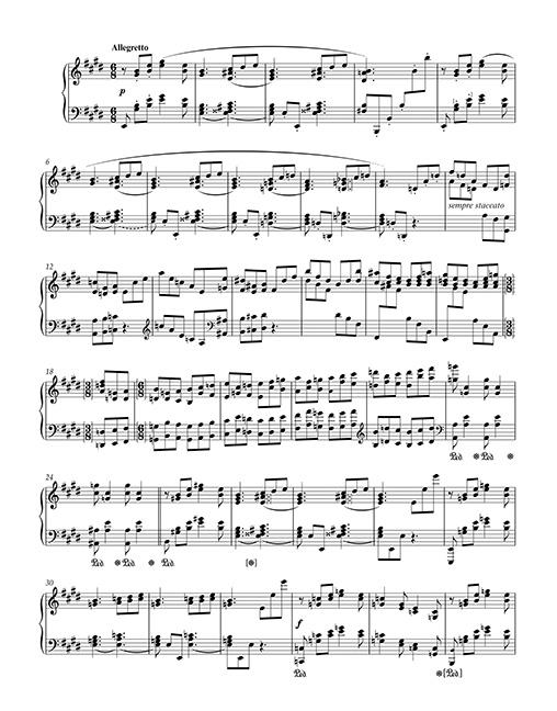 Beispielinhalt (Bild) Ostersonate für Klavier