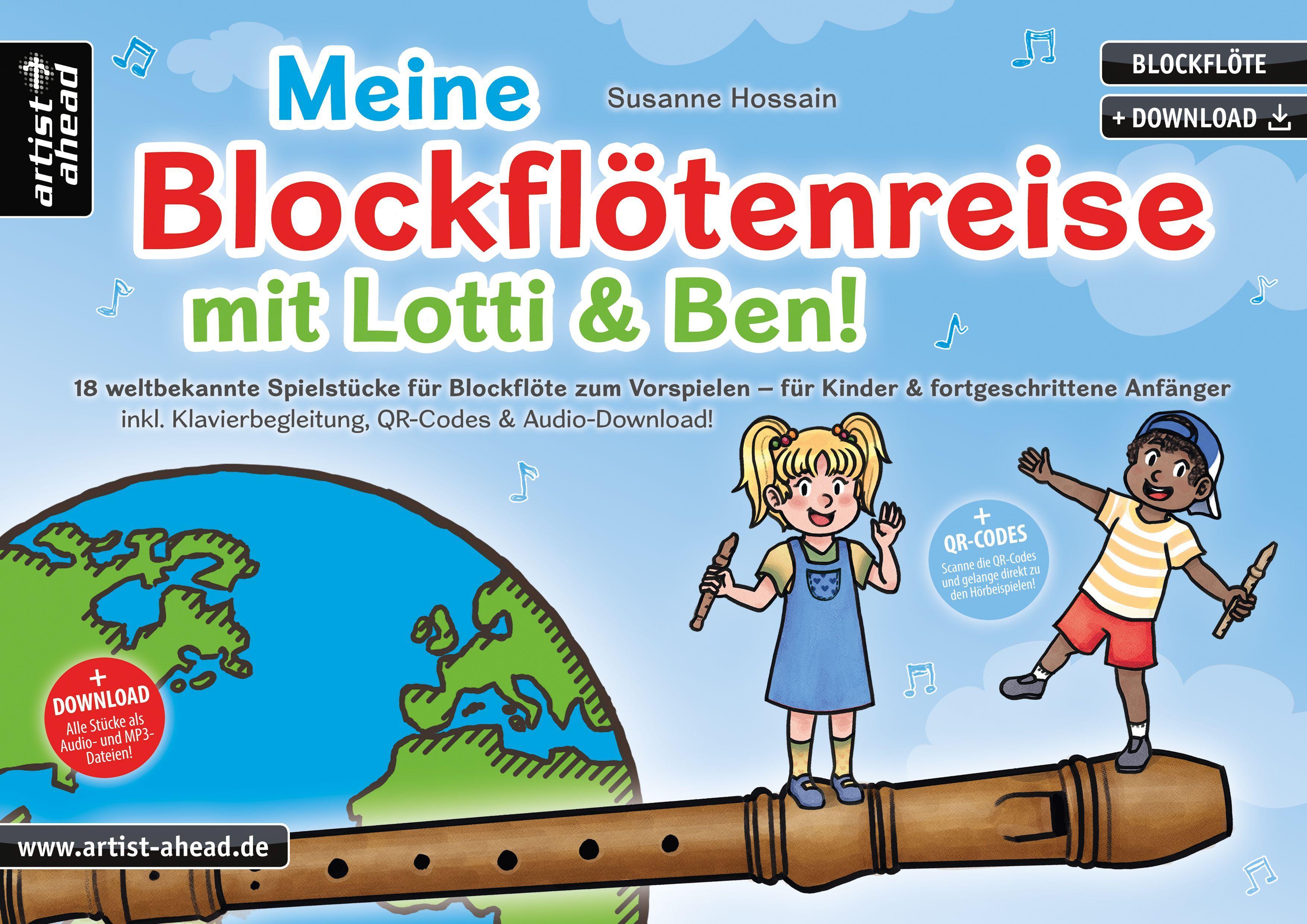 Vorderes Coverbild Meine Blockflötenreise mit Lotti & Ben!