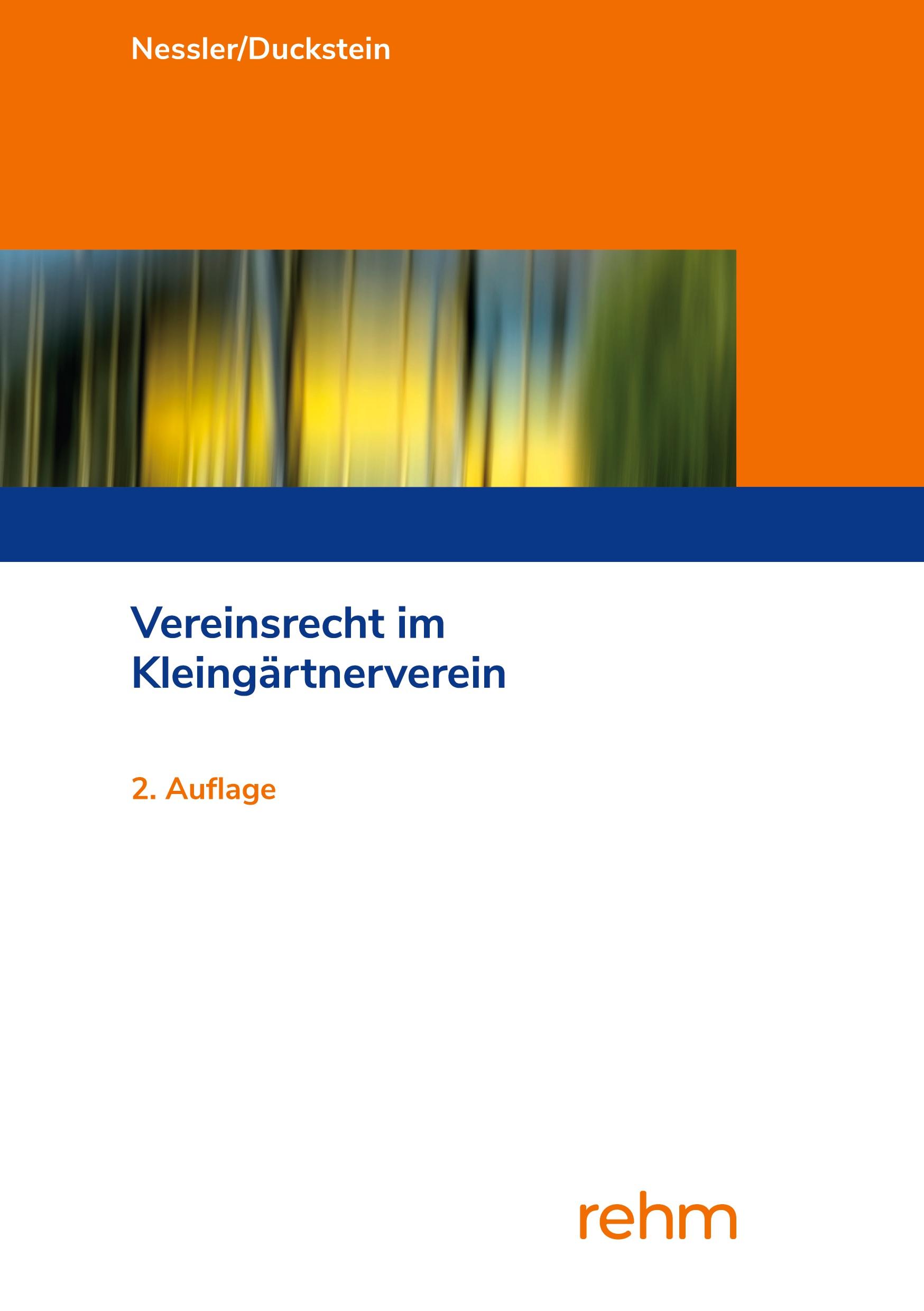 Vorderes Coverbild Vereinsrecht im Kleingärtnerverein