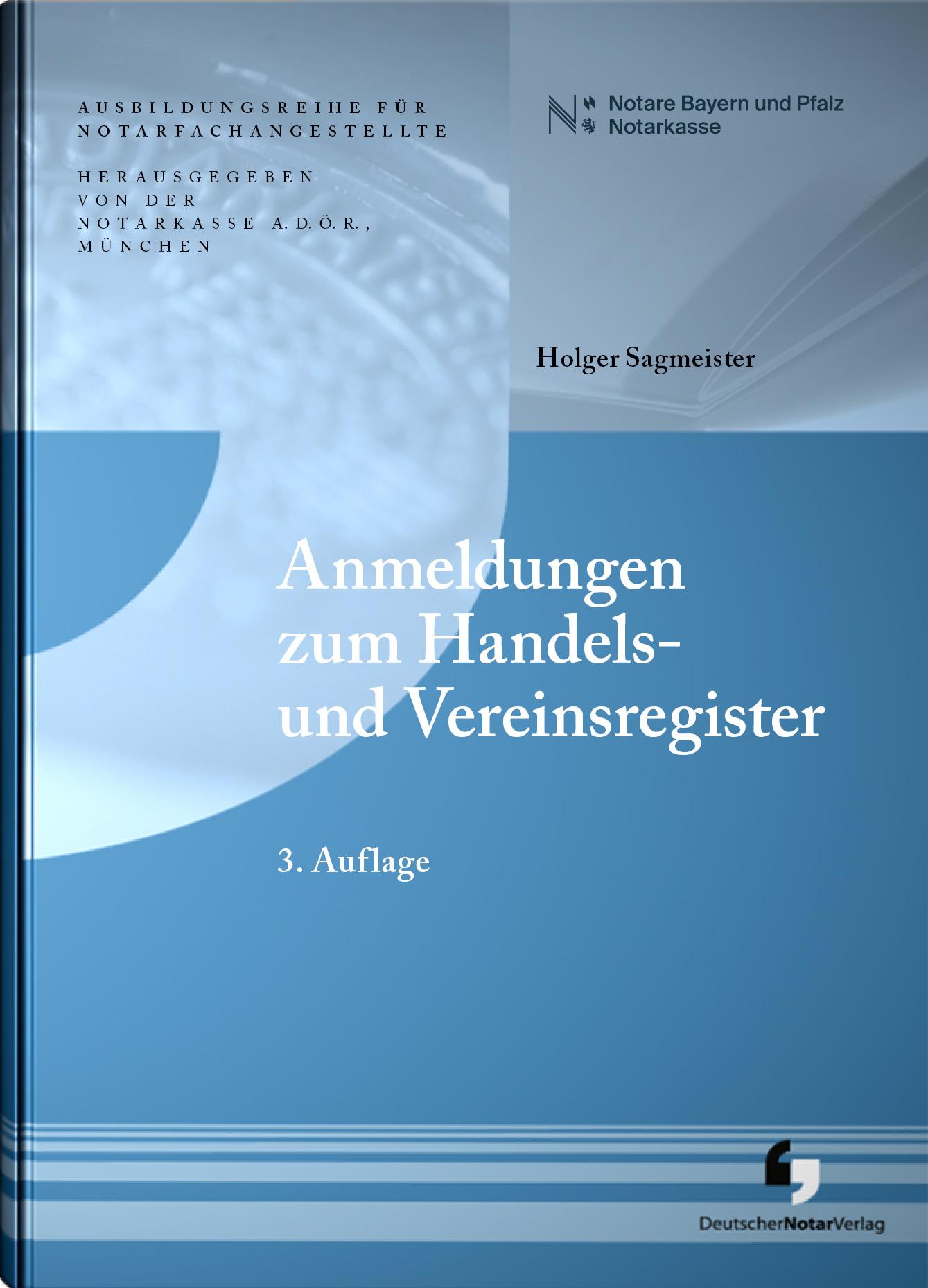 Vorderes Coverbild Anmeldungen zum Registergericht