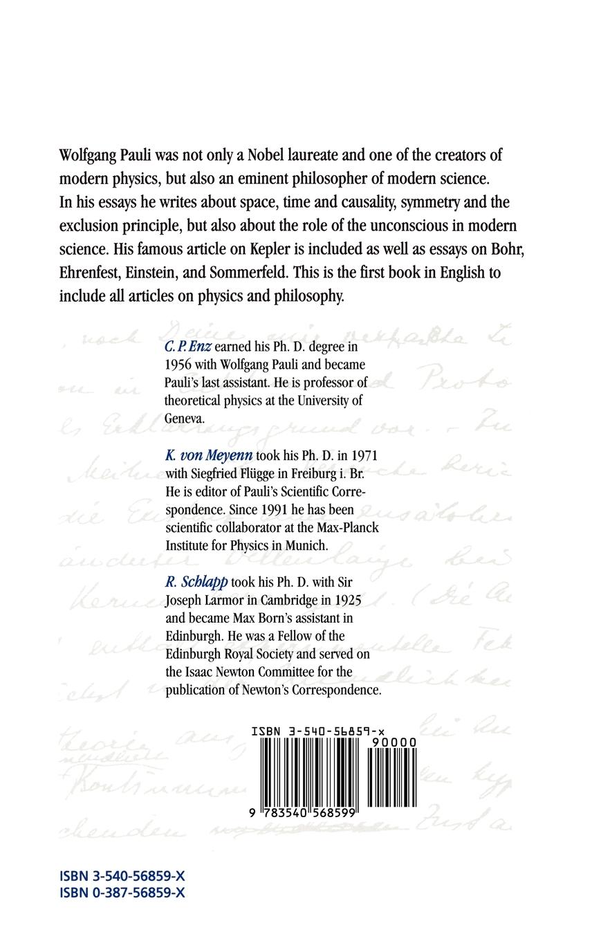 Rückseitencover Writings on Physics and Philosophy