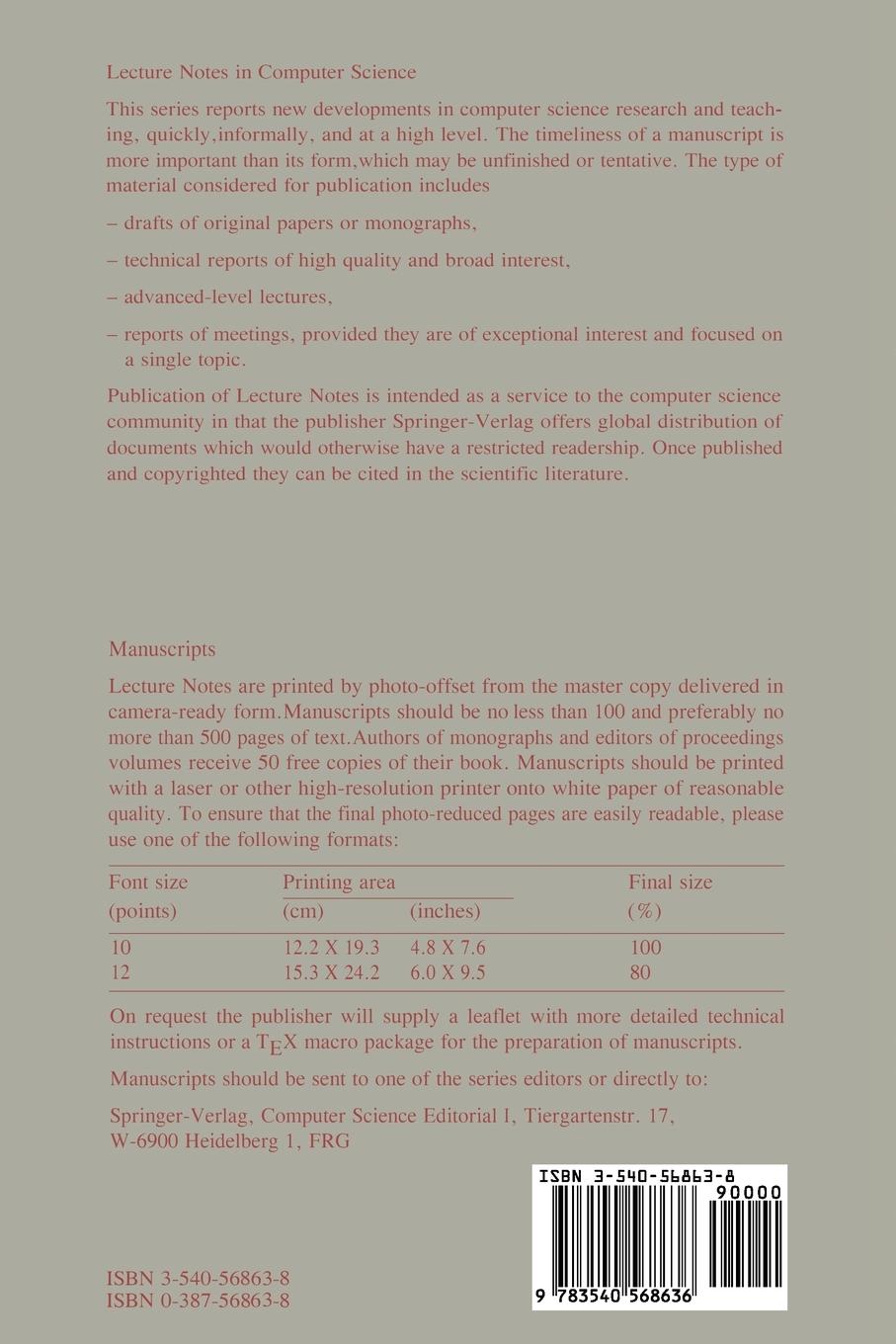 Rückseitencover Application and Theory of Petri Nets 1993
