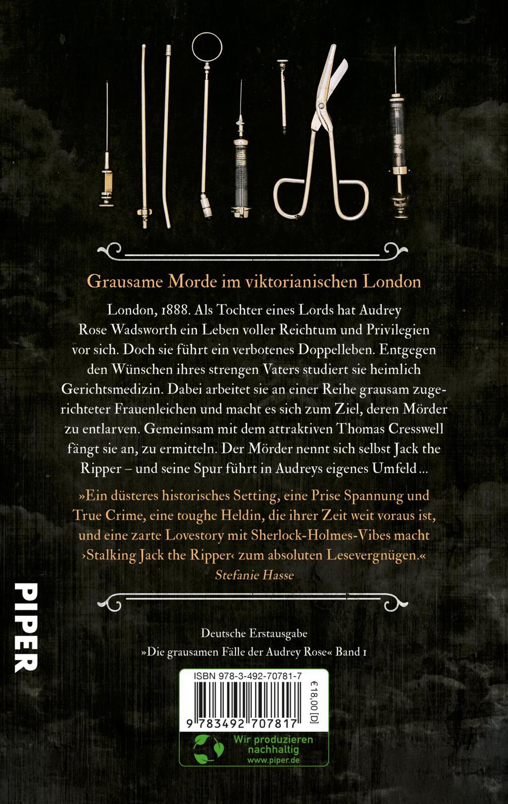 Rückseitencover Stalking Jack the Ripper