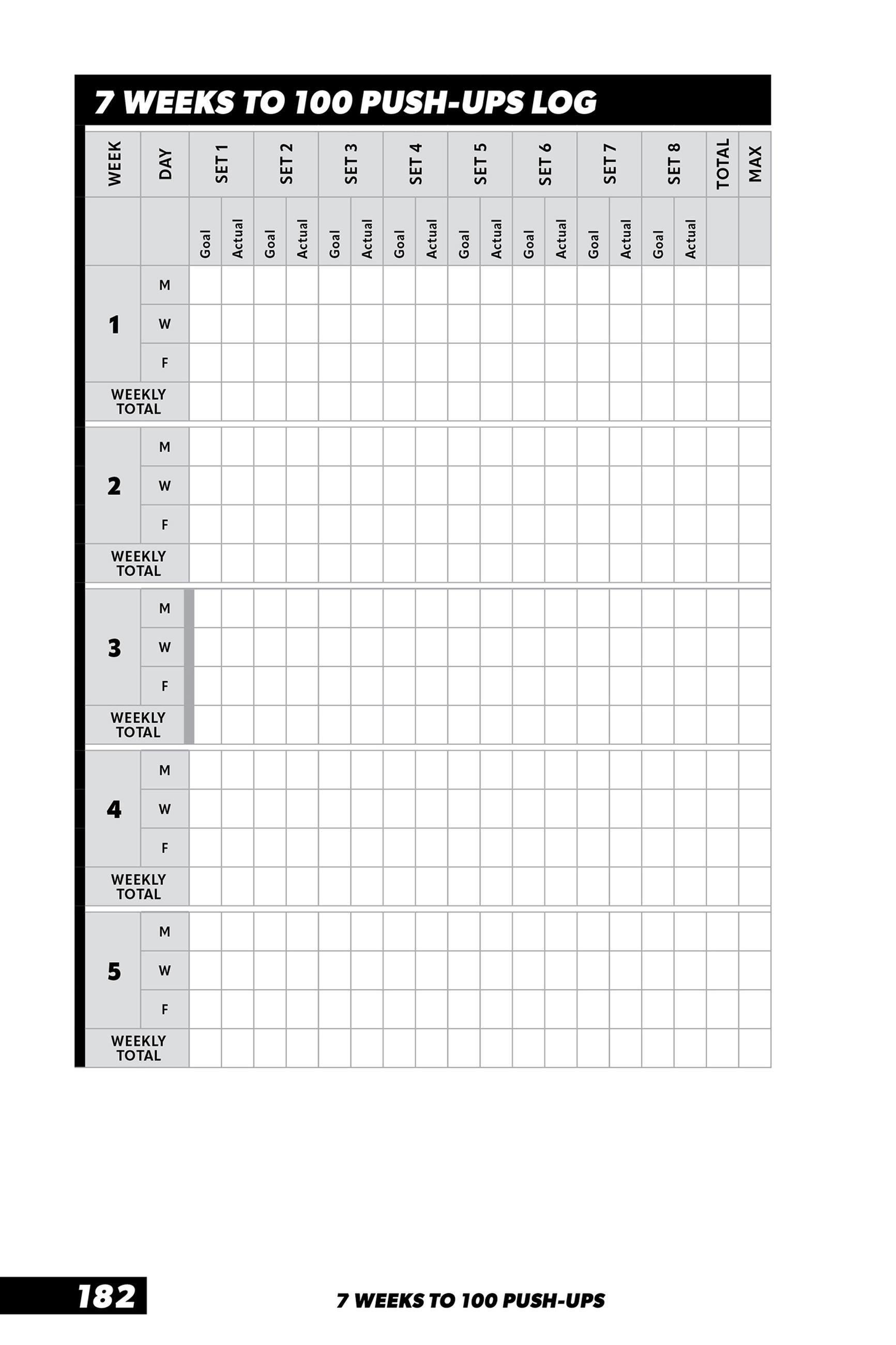 Beispielinhalt (Bild) 7 Weeks to 100 Push-Ups