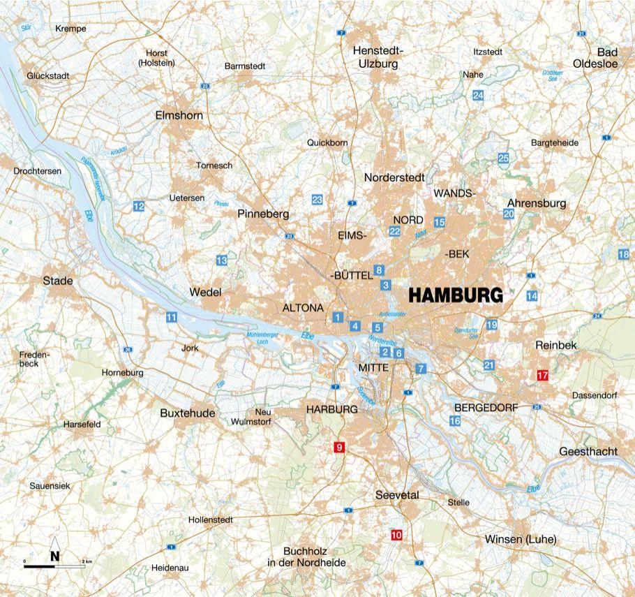 Beispielinhalt (Bild) Radel dich satt Hamburg & Umgebung