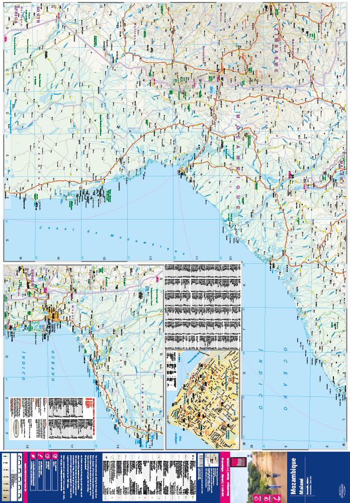 Beispielinhalt (Bild) Reise Know-How Landkarte Mosambik, Malawi (1:1.200.000)