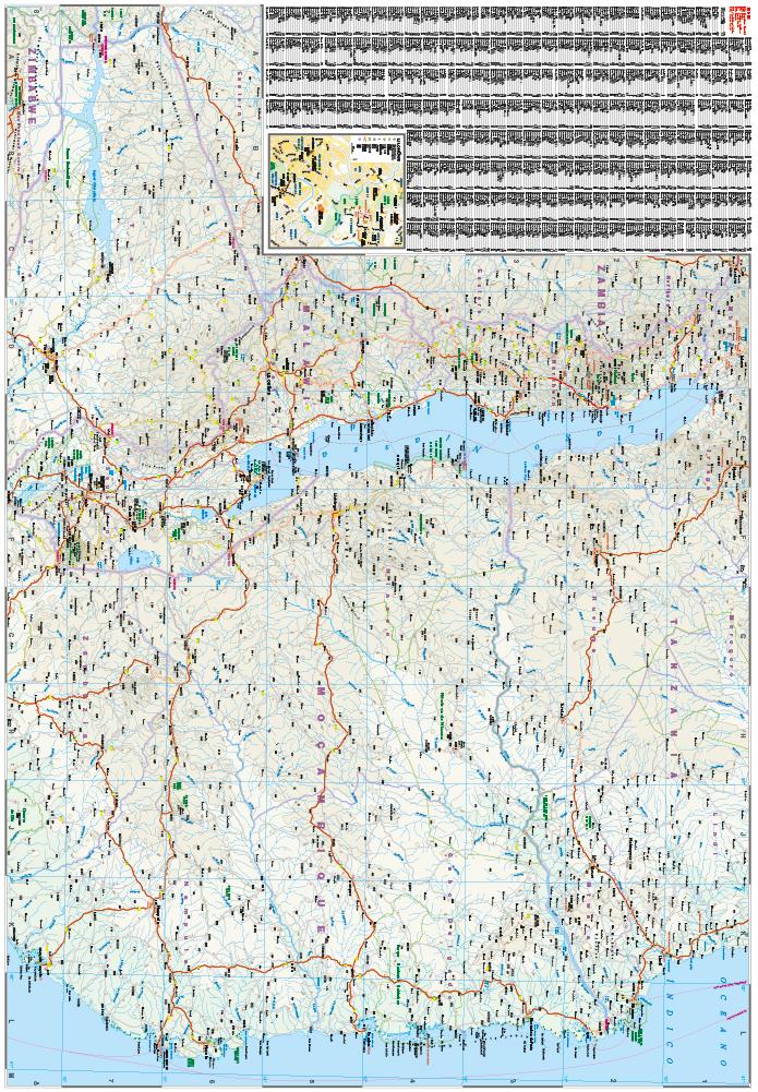 Beispielinhalt (Bild) Reise Know-How Landkarte Mosambik, Malawi (1:1.200.000)