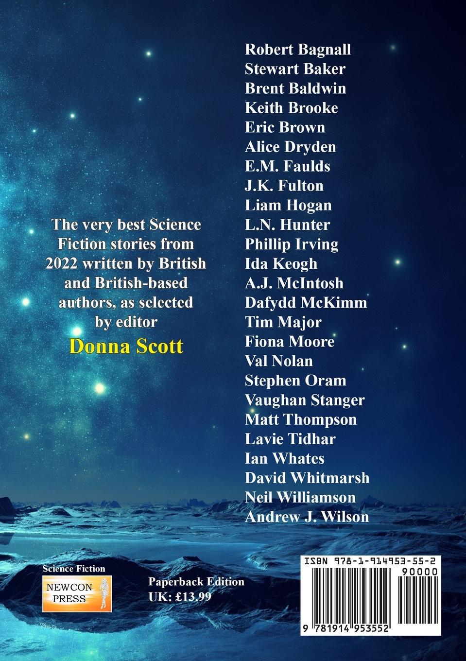 Rückseitencover Best of British Science Fiction 2022