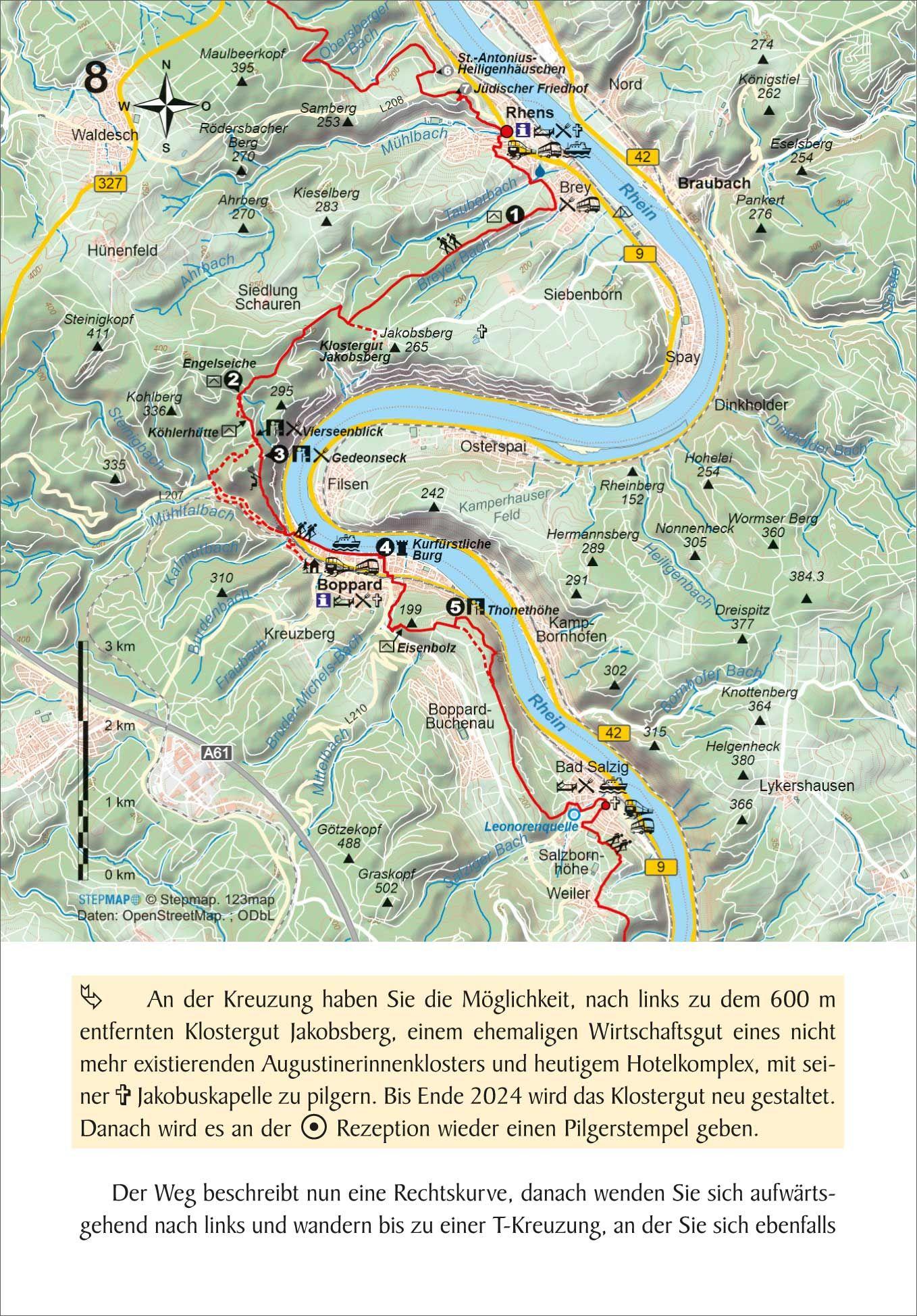 Beispielinhalt (Bild) Linksrheinischer Jakobsweg von Köln nach Bingen