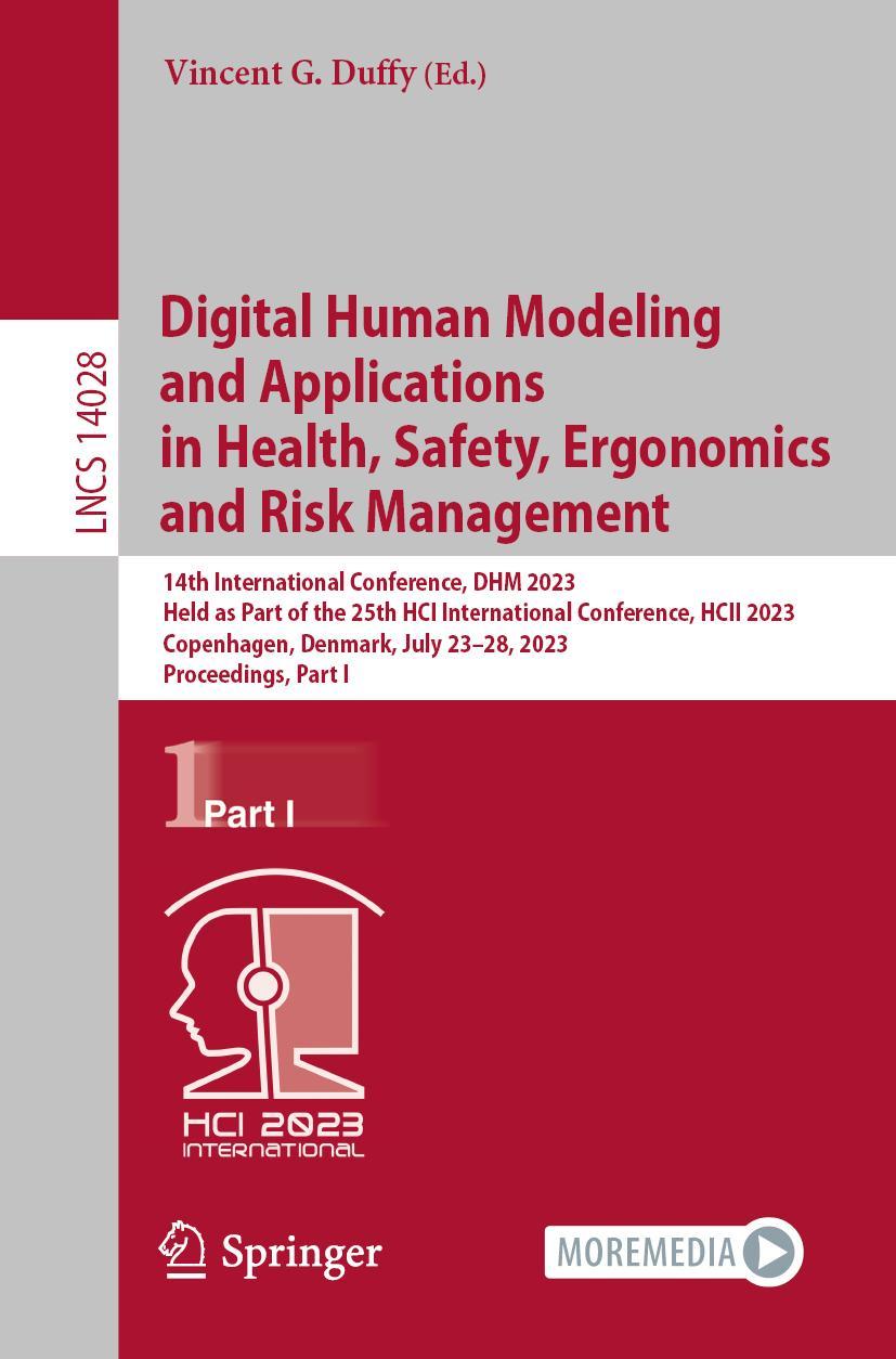 Vorderes Coverbild Digital Human Modeling and Applications in Health, Safety, Ergonomics and Risk Management