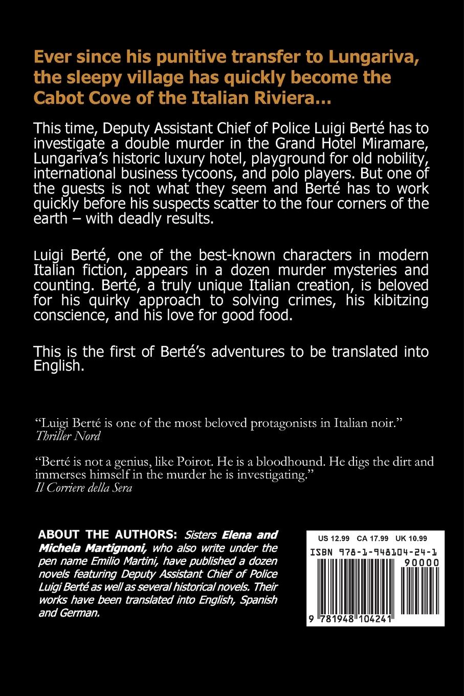 Rückseitencover Double Murder at the Grand Hotel Miramare