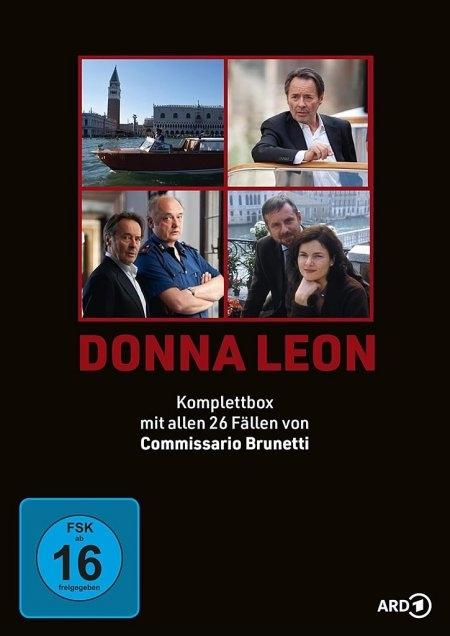 Vorderes Coverbild Donna Leon: Commissario Brunetti - Komplettbox (26 Filme)