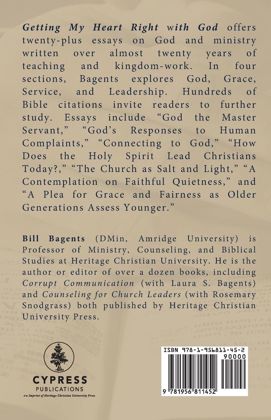Rückseitencover Getting My Heart Right With God