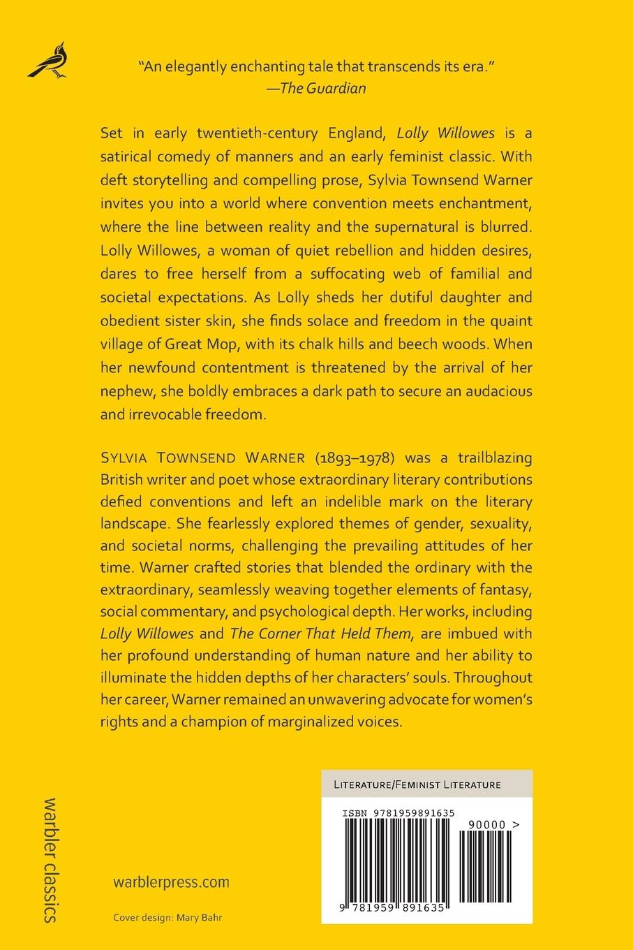Rückseitencover Lolly Willowes (Warbler Classics Annotated Edition)