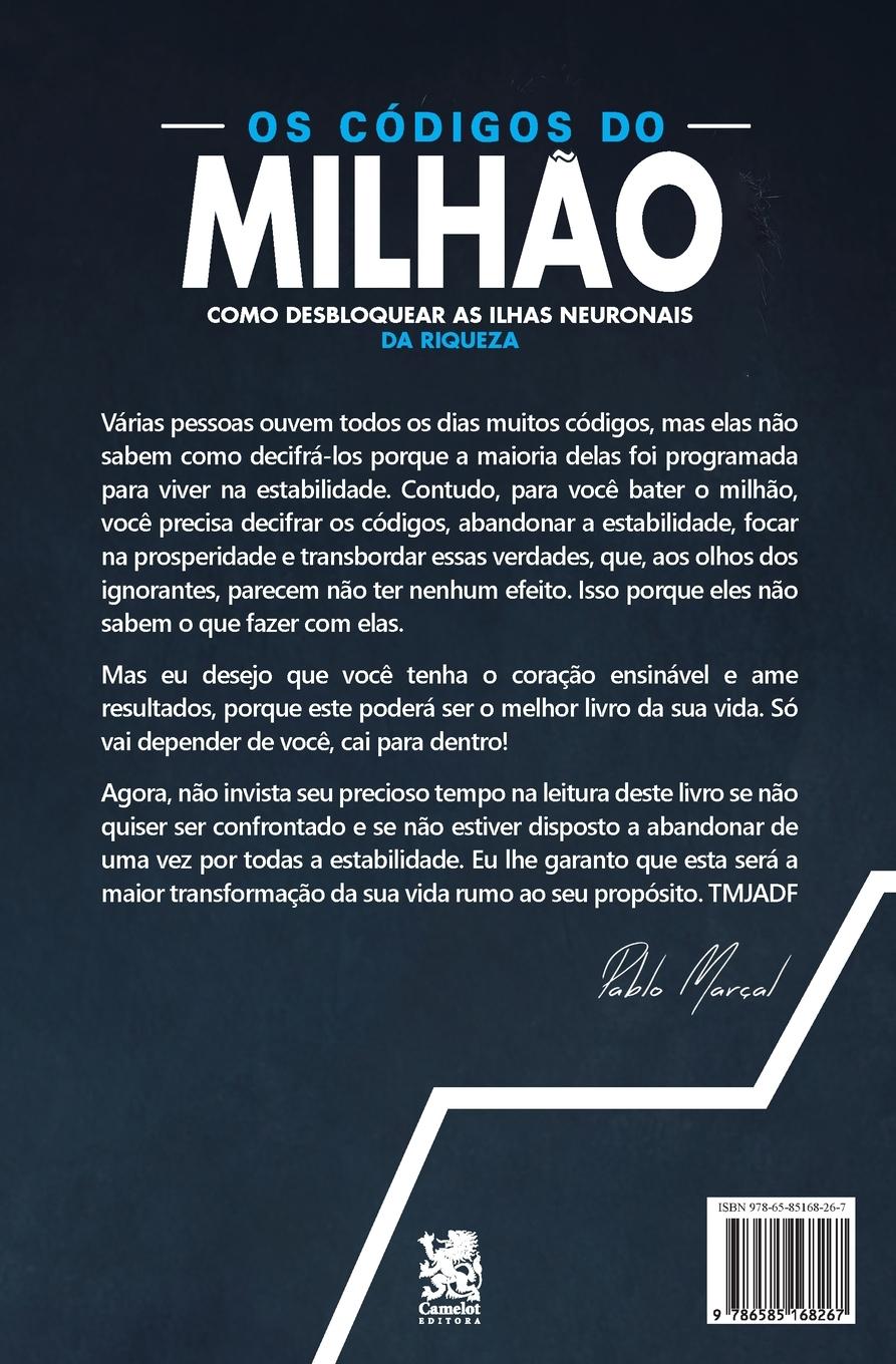 Rückseitencover Os Códigos do Milhão - Pablo Marçal