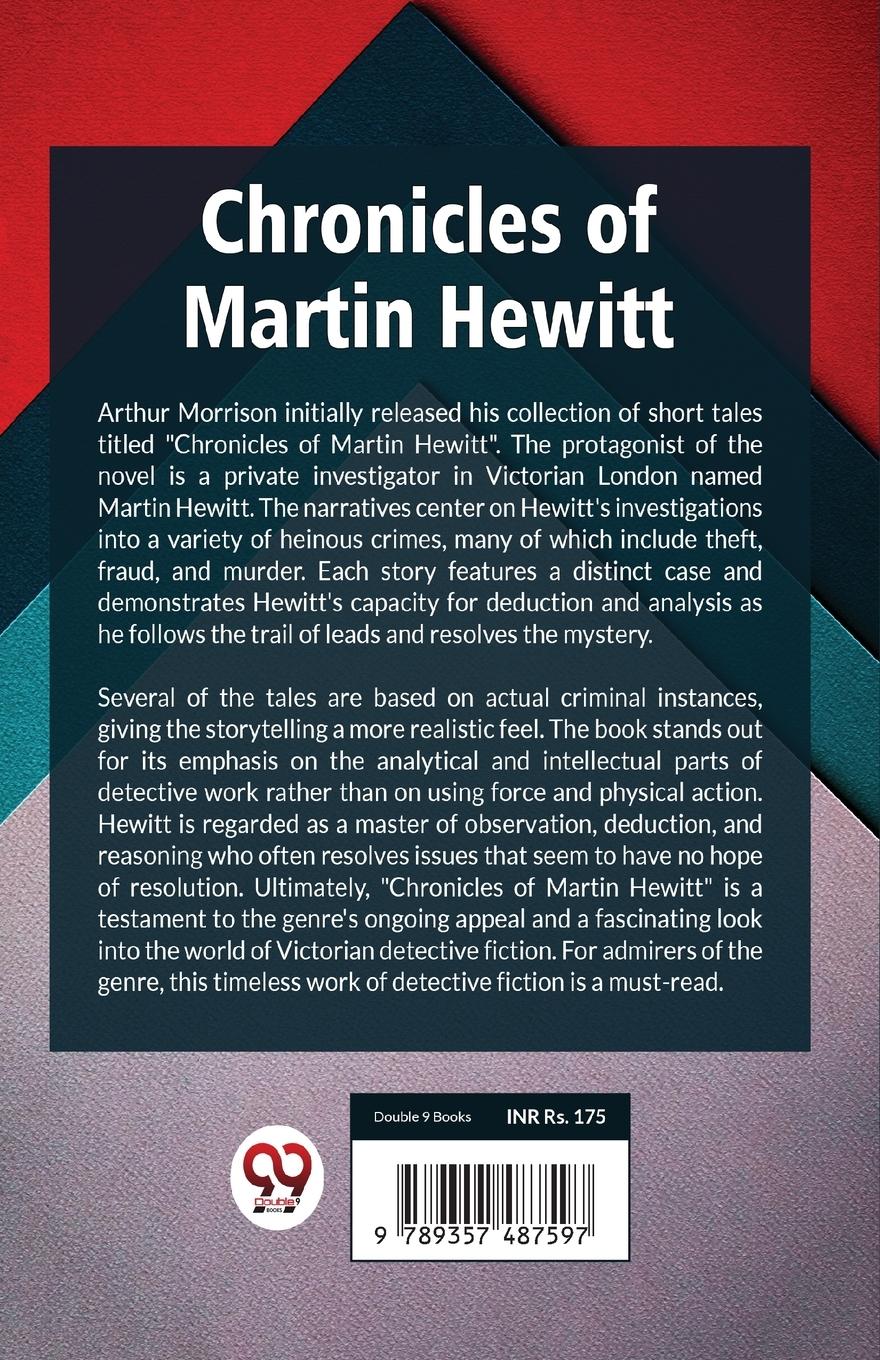 Rückseitencover Chronicles of Martin Hewitt