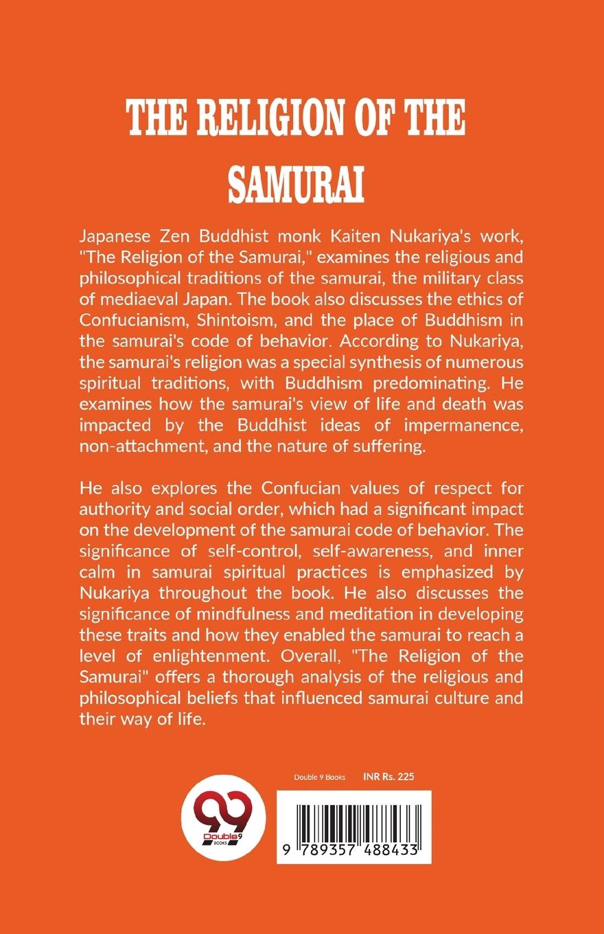 Rückseitencover The Religion Of The Samurai