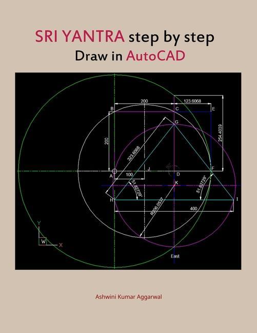 Vorderes Coverbild Sri Yantra step by step draw in AutoCAD