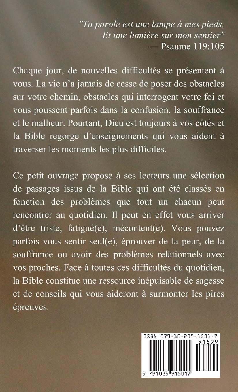 Rückseitencover La Bible dans les moments difficiles