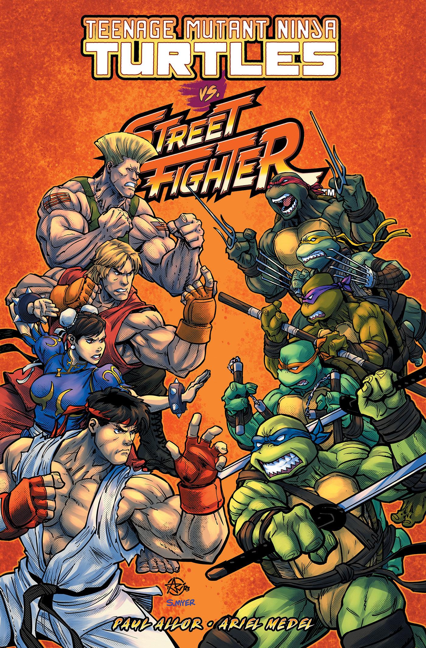 Vorderes Coverbild Teenage Mutant Ninja Turtles vs. Street Fighter