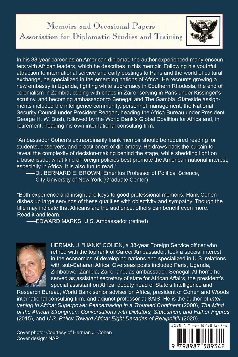 Rückseitencover AFRICA, YOU HAVE A FRIEND IN WASHINGTON