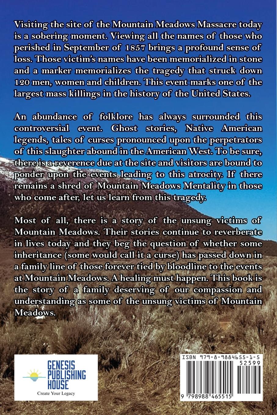 Rückseitencover Unsung Victims of Mountain Meadows