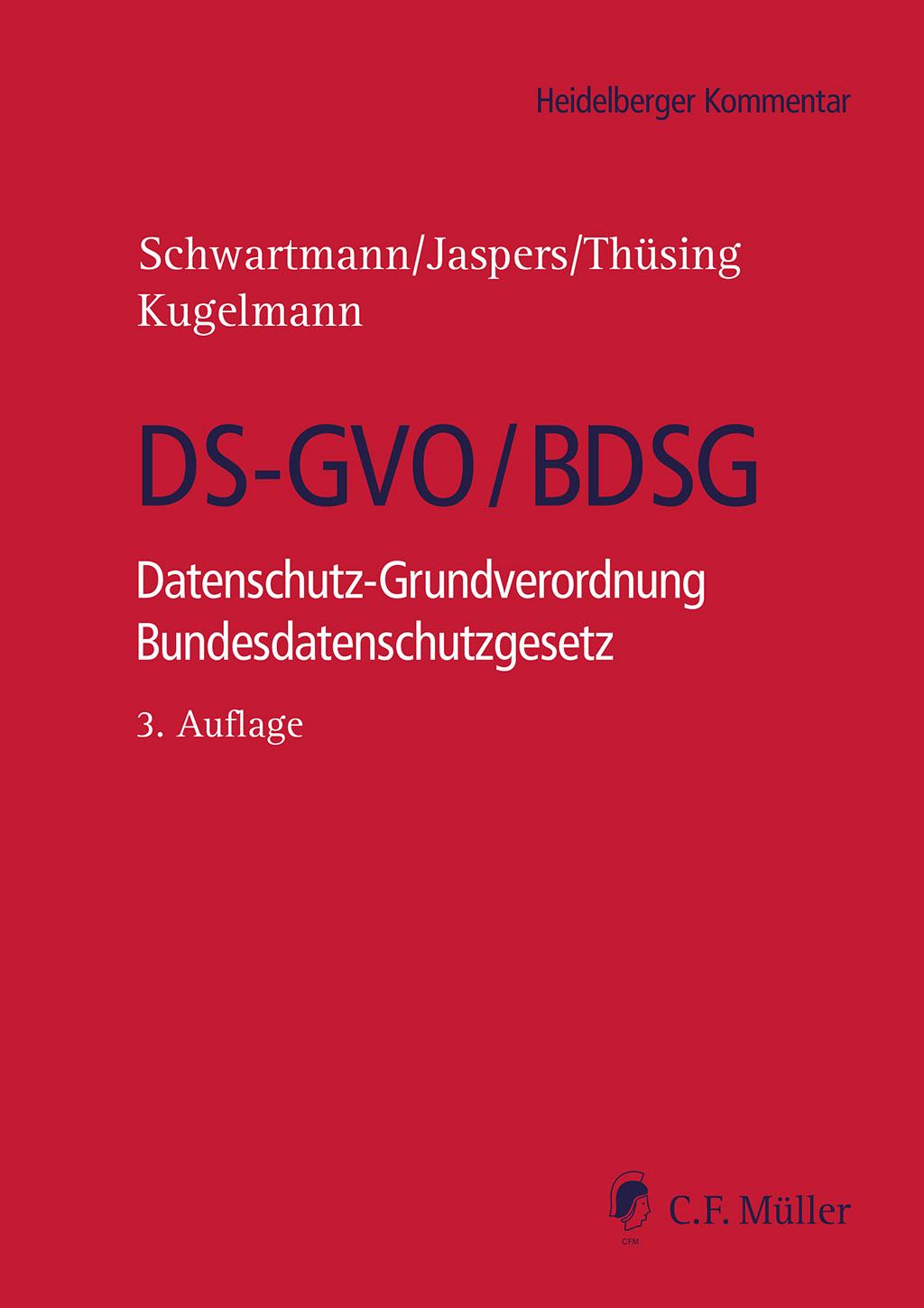 Vorderes Coverbild DS-GVO/BDSG