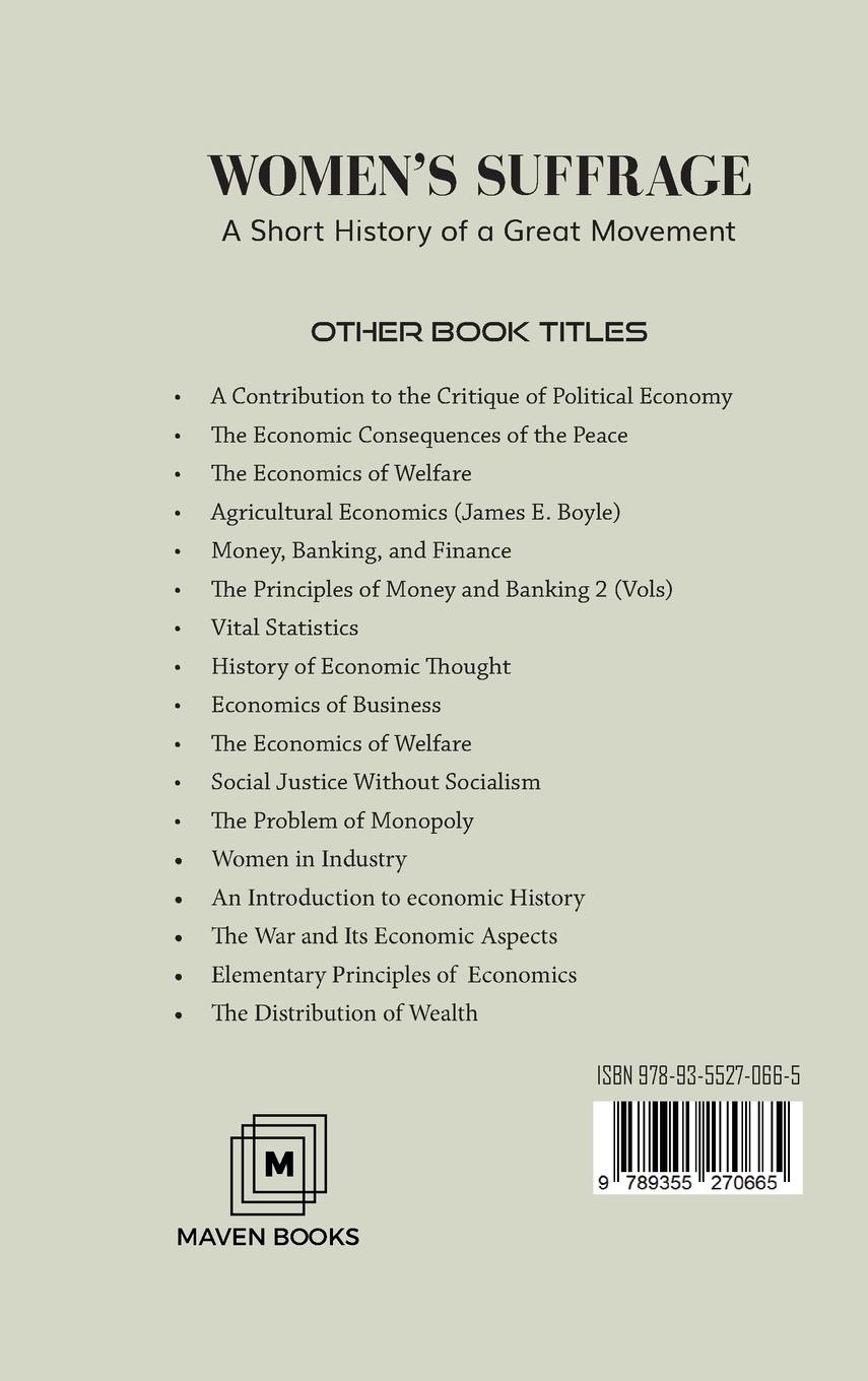 Rückseitencover Women's Suffrage