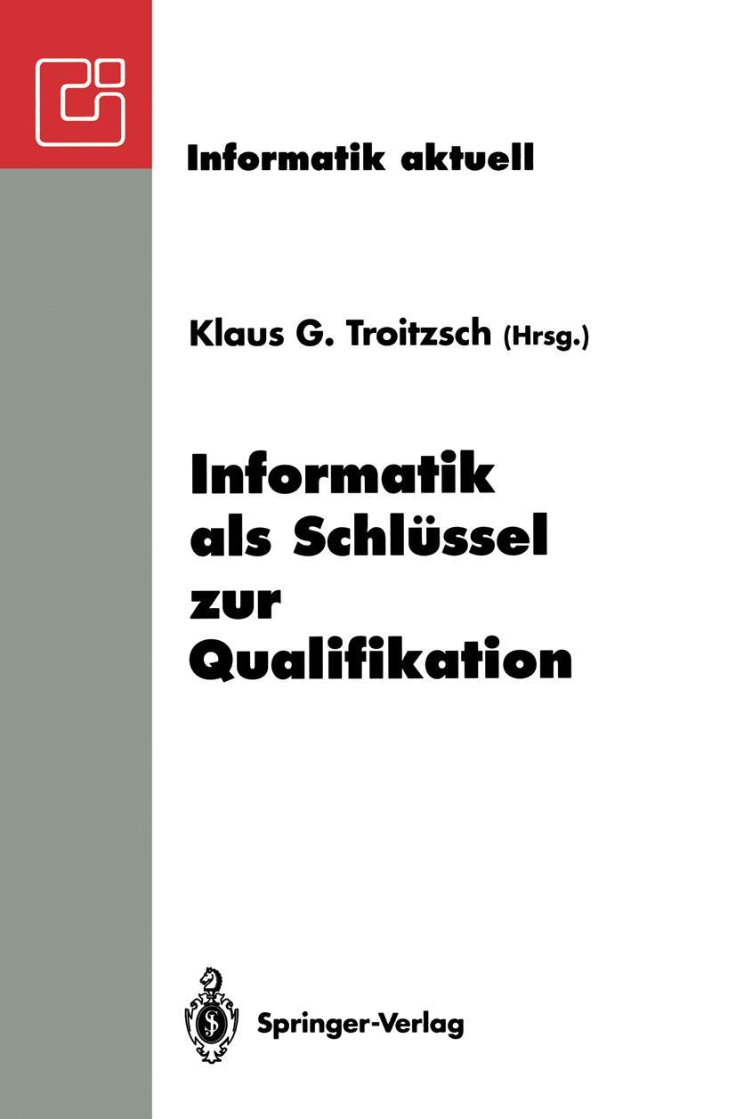 Vorderes Coverbild Informatik als Schlüssel zur Qualifikation
