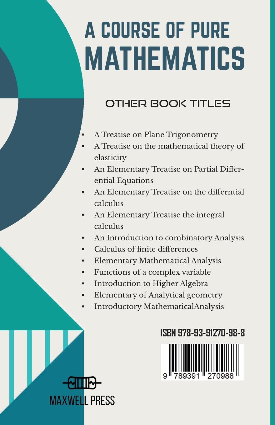 Rückseitencover A Course of Pure Mathematics