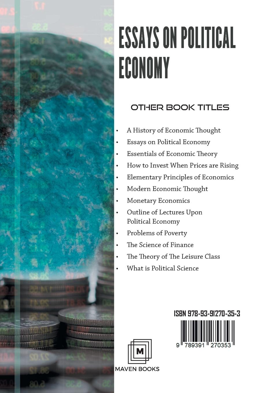Rückseitencover ESSAYS ON POLITICAL ECONOMY