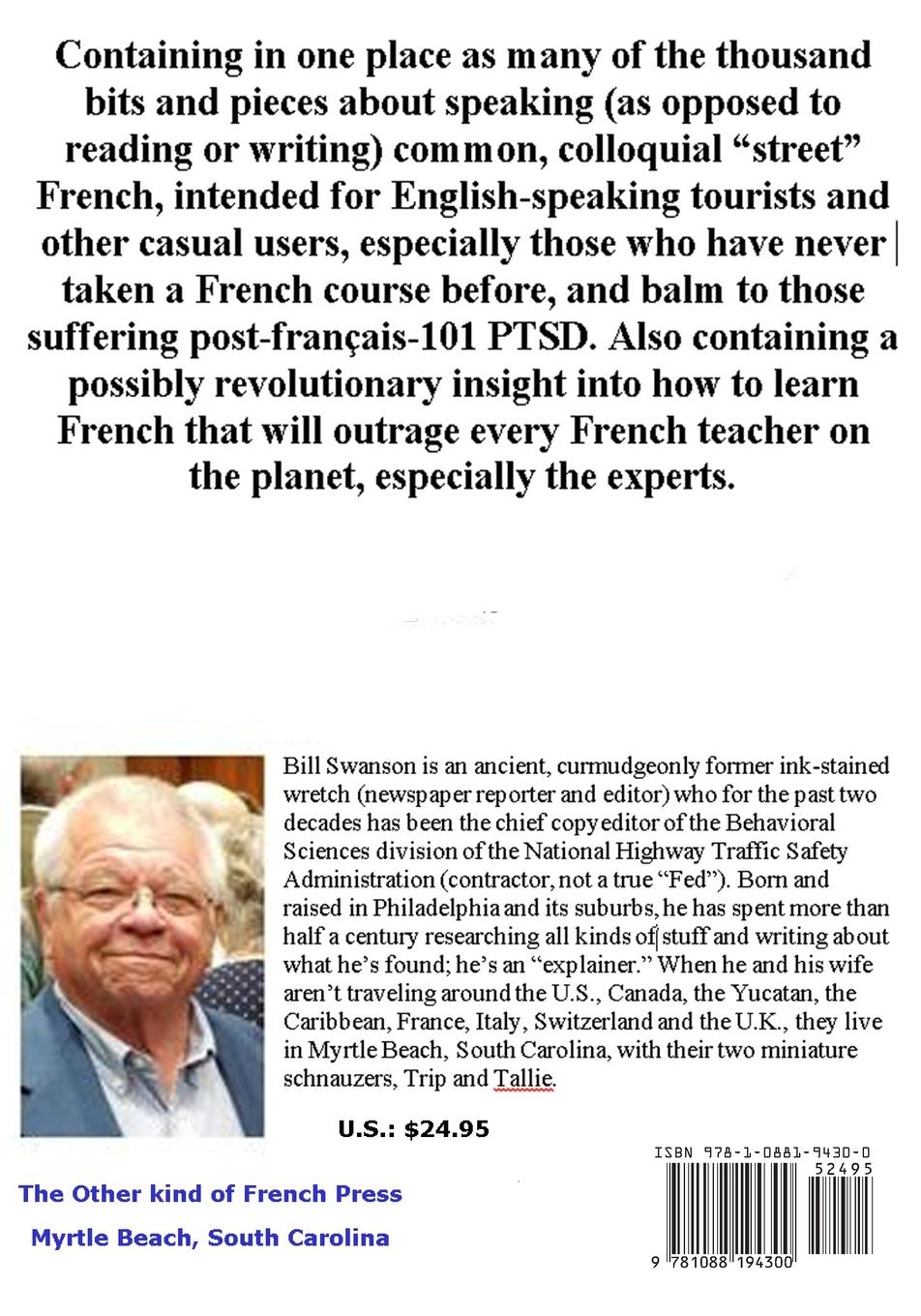 Rückseitencover Swanson's French, High School Edition