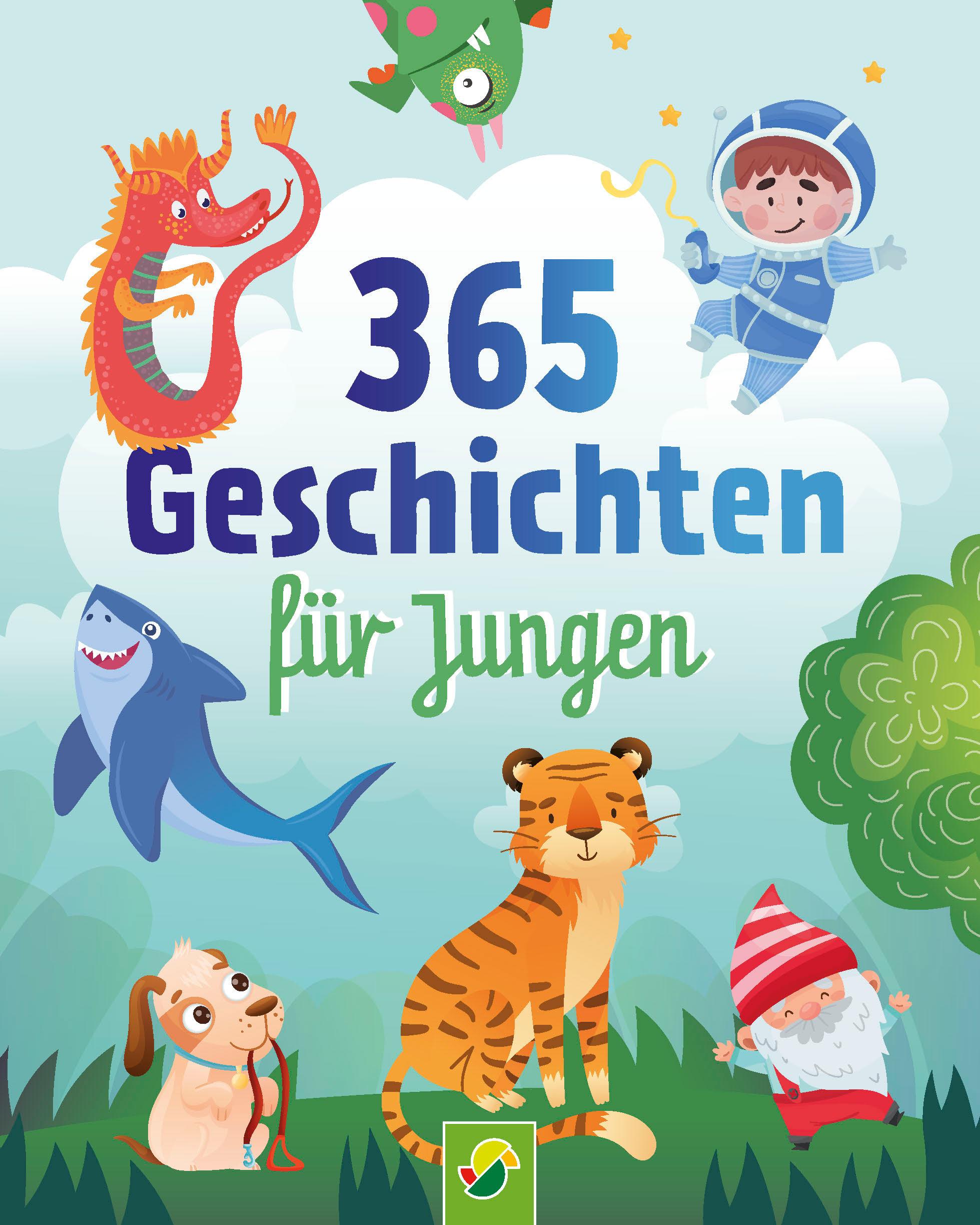 Vorderes Coverbild 365 Geschichten für Jungen | Vorlesebuch für Kinder ab 3 Jahren