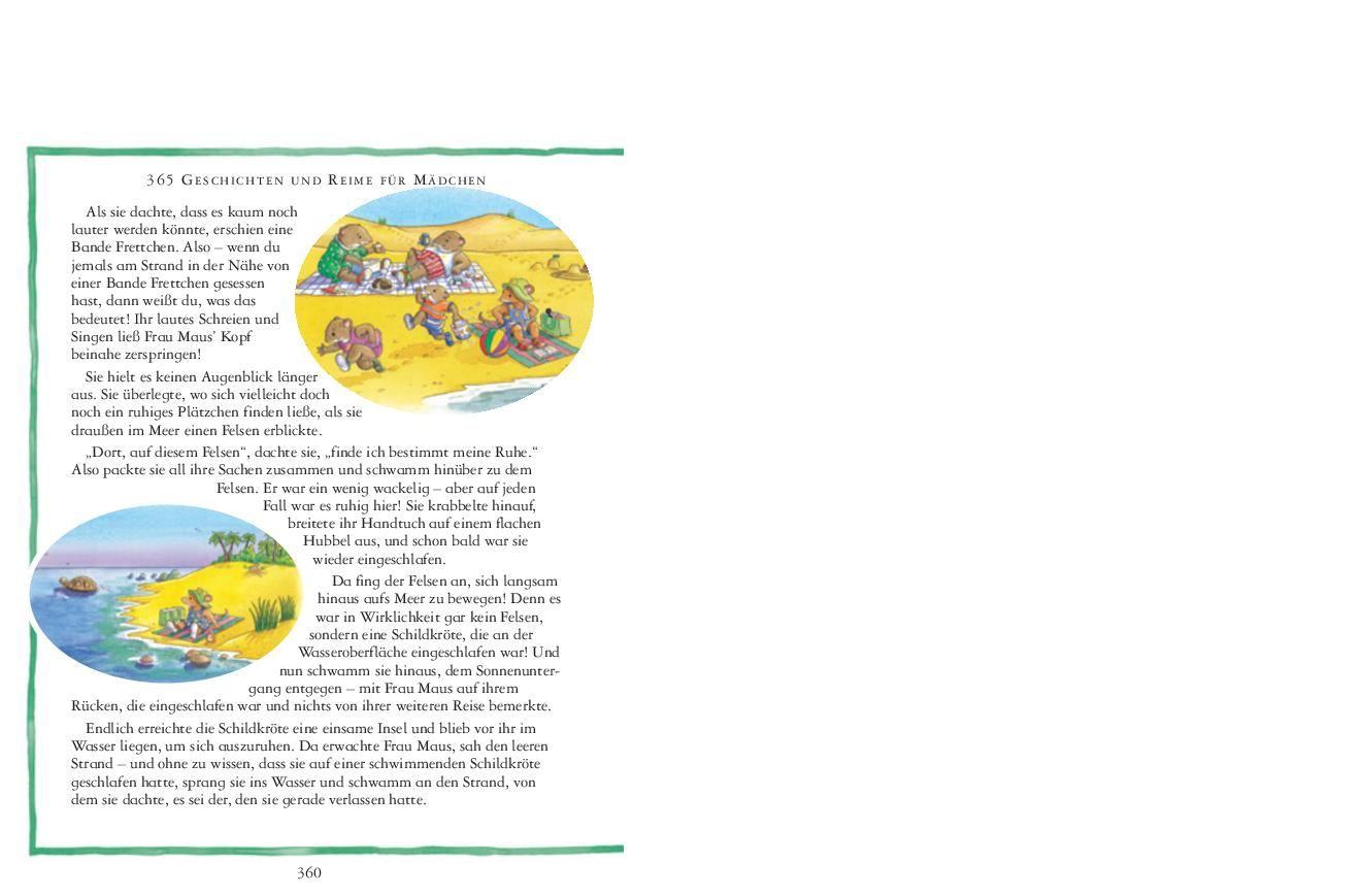 Beispielinhalt (Bild) 365 Geschichten für Mädchen  | Vorlesebuch für Kinder ab 3 Jahren