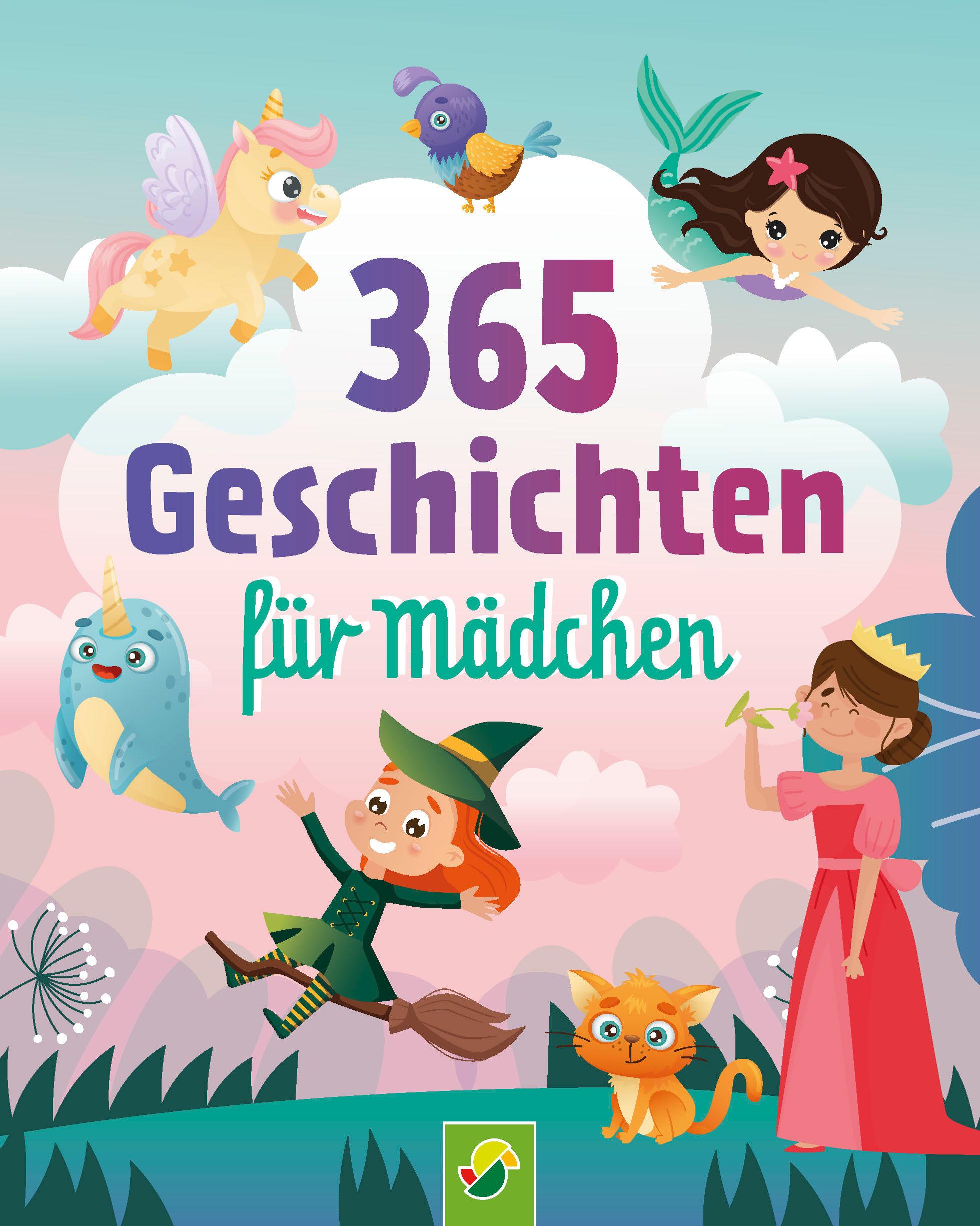 Vorderes Coverbild 365 Geschichten für Mädchen  | Vorlesebuch für Kinder ab 3 Jahren