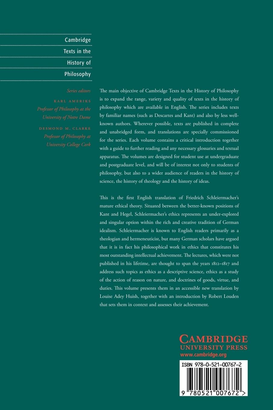 Rückseitencover Schleiermacher