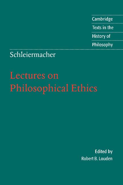 Vorderes Coverbild Schleiermacher