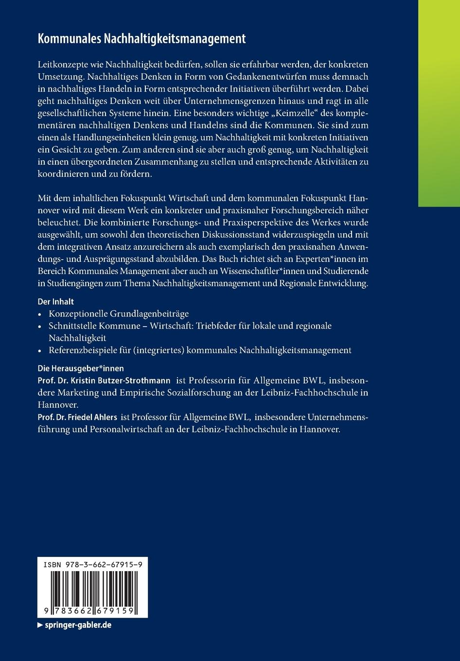 Rückseitencover Kommunales Nachhaltigkeitsmanagement