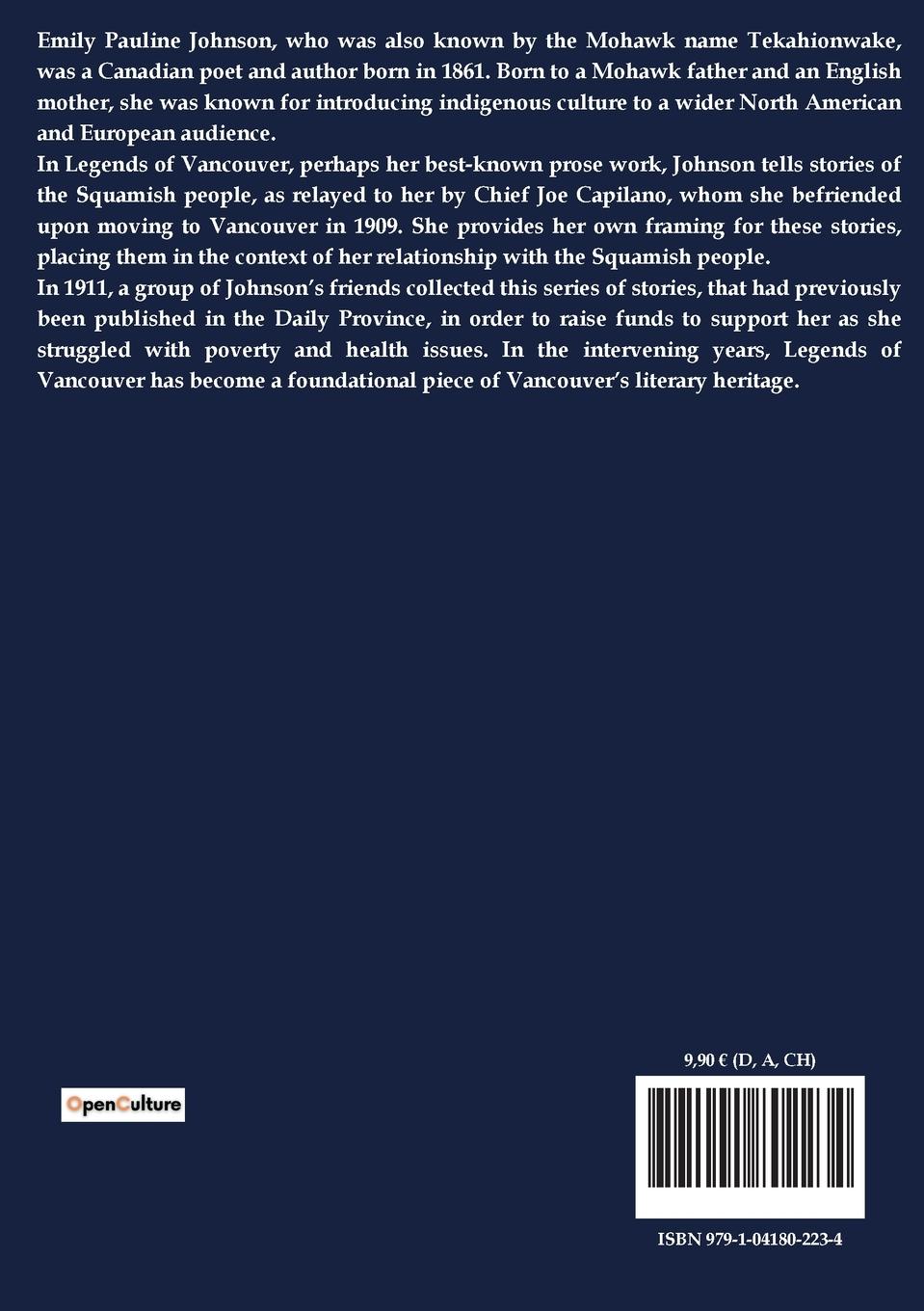 Rückseitencover Legends of Vancouver