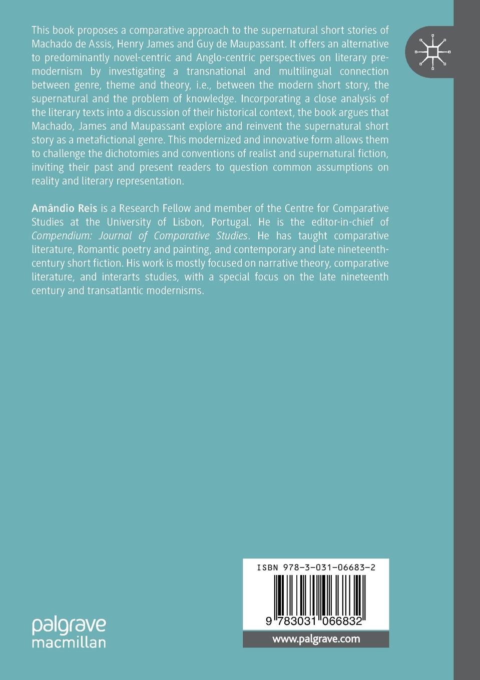 Rückseitencover Short Stories, Knowledge and the Supernatural