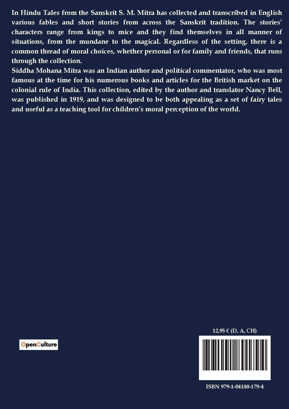 Rückseitencover Hindu Tales from the Sanskrit