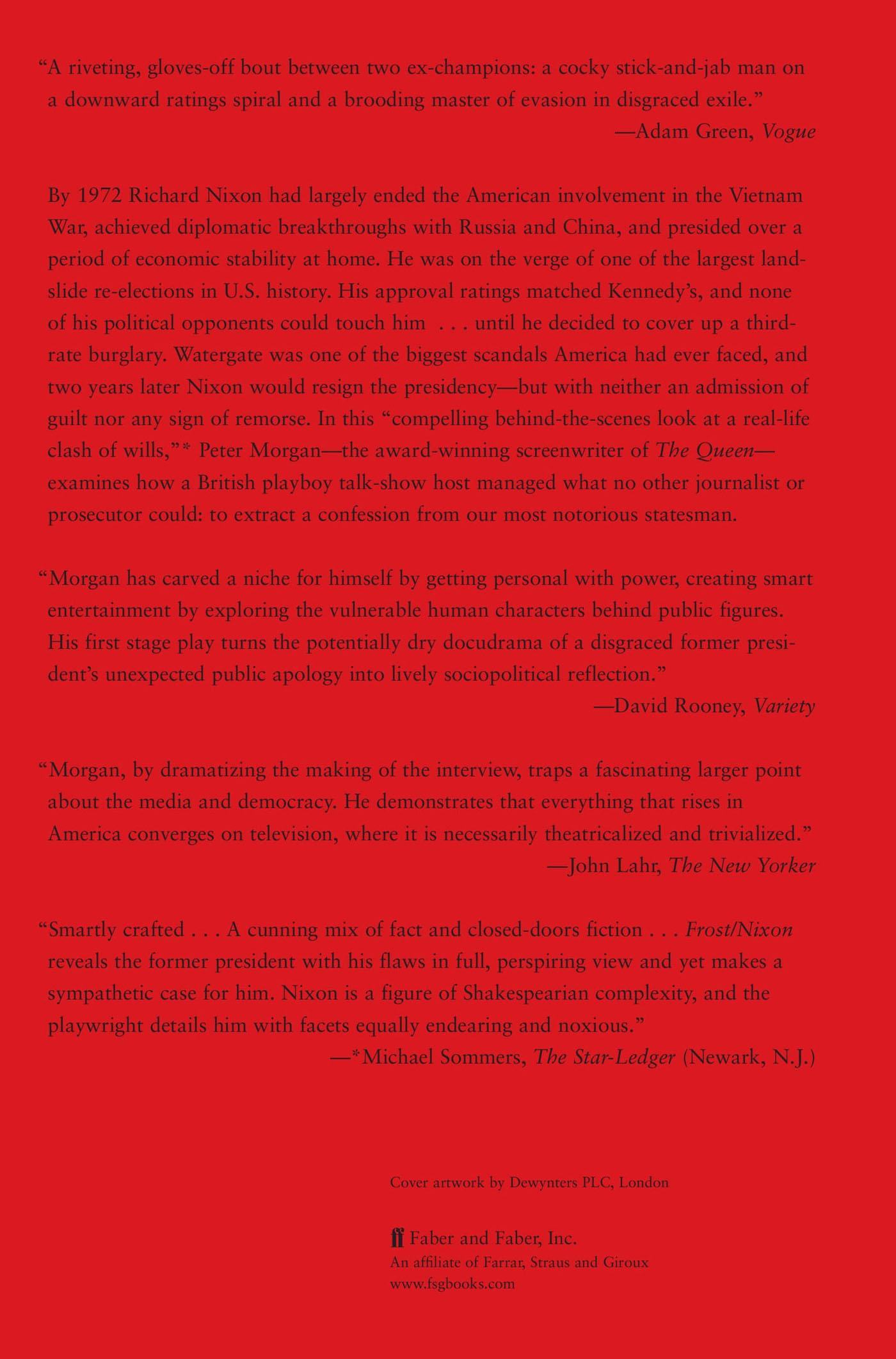 Rückseitencover Frost/Nixon