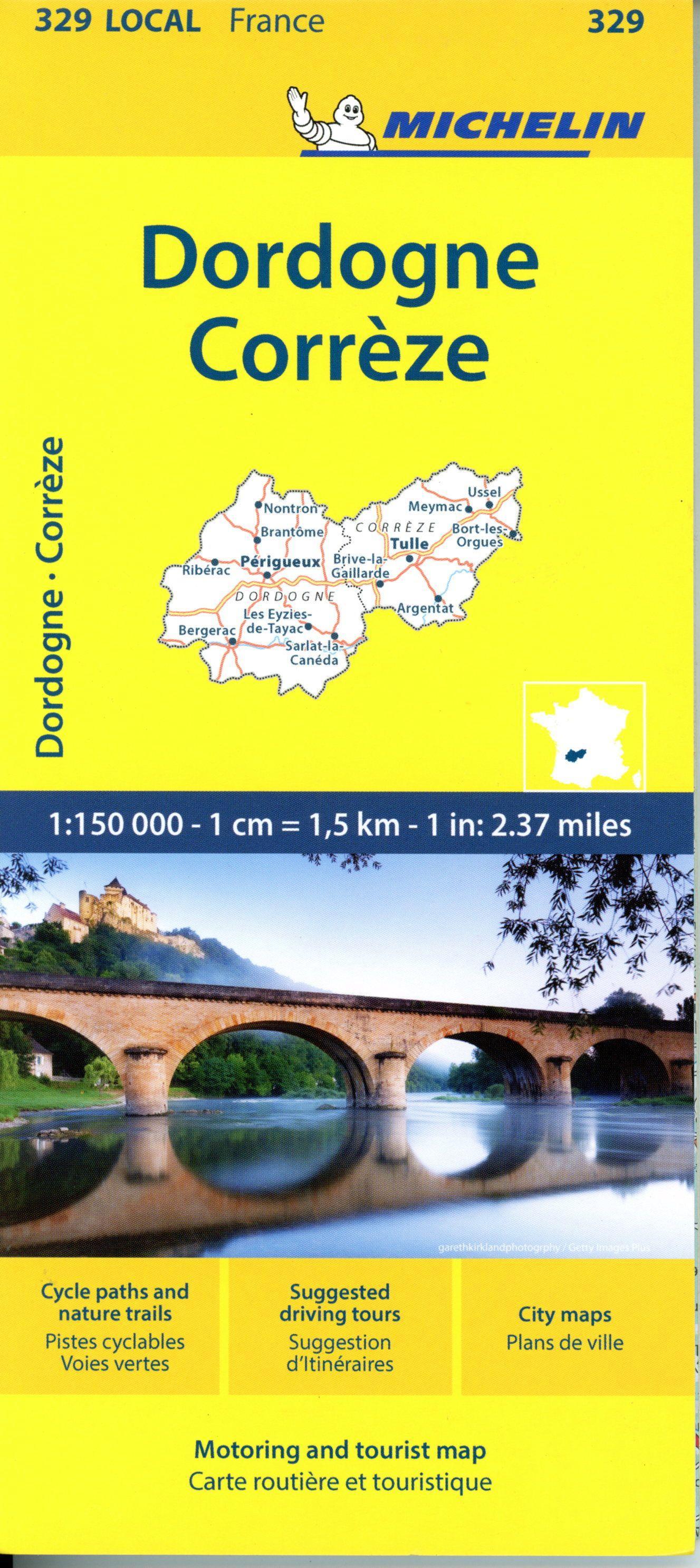 Vorderes Coverbild Michelin Correze / Dordogne (Perigord) Local 329