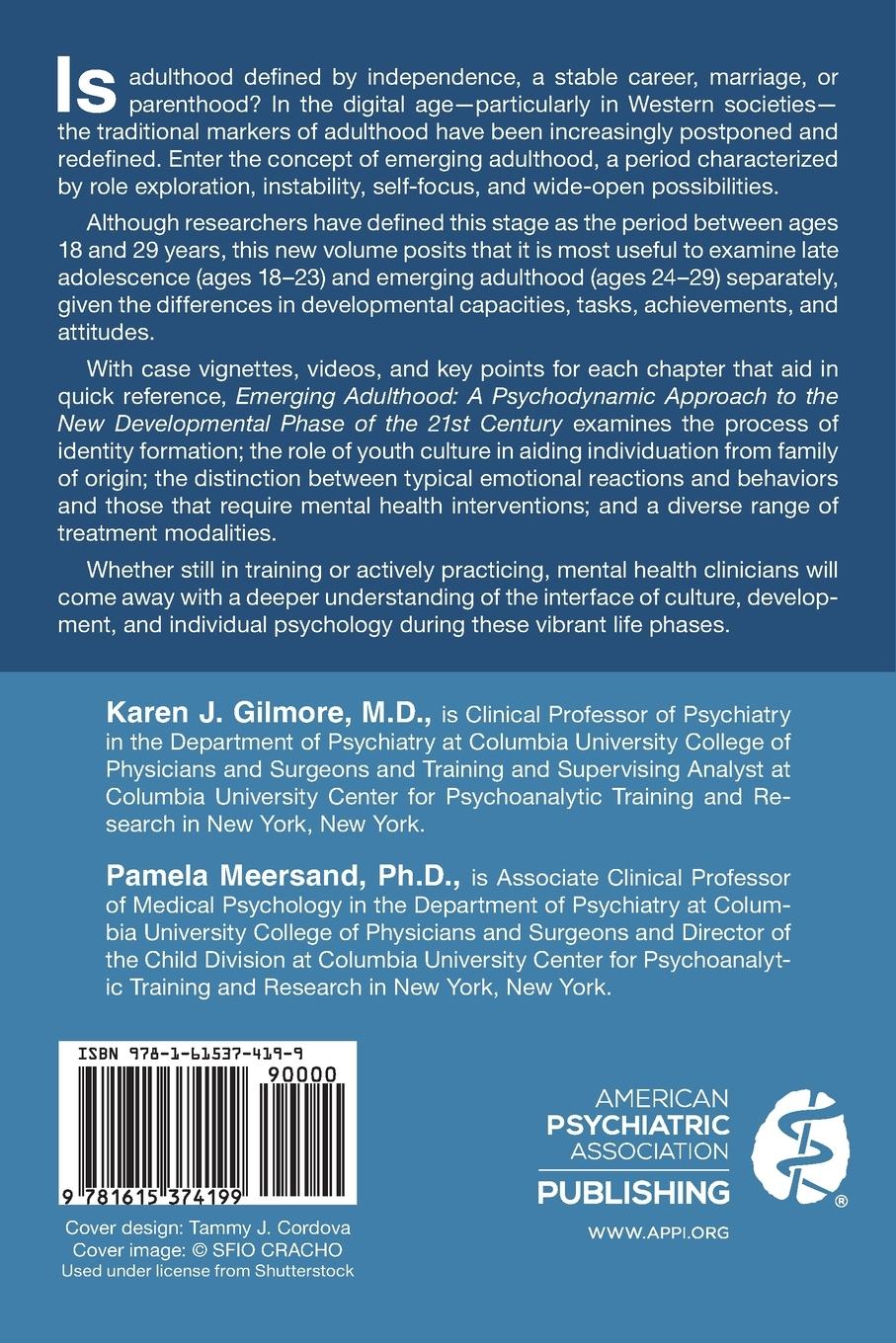 Rückseitencover Emerging Adulthood
