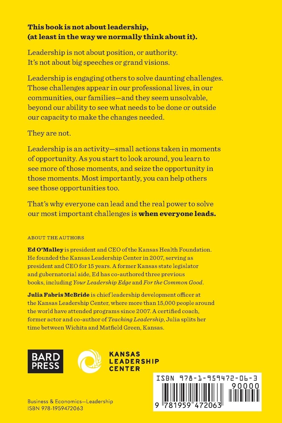 Rückseitencover When Everyone Leads