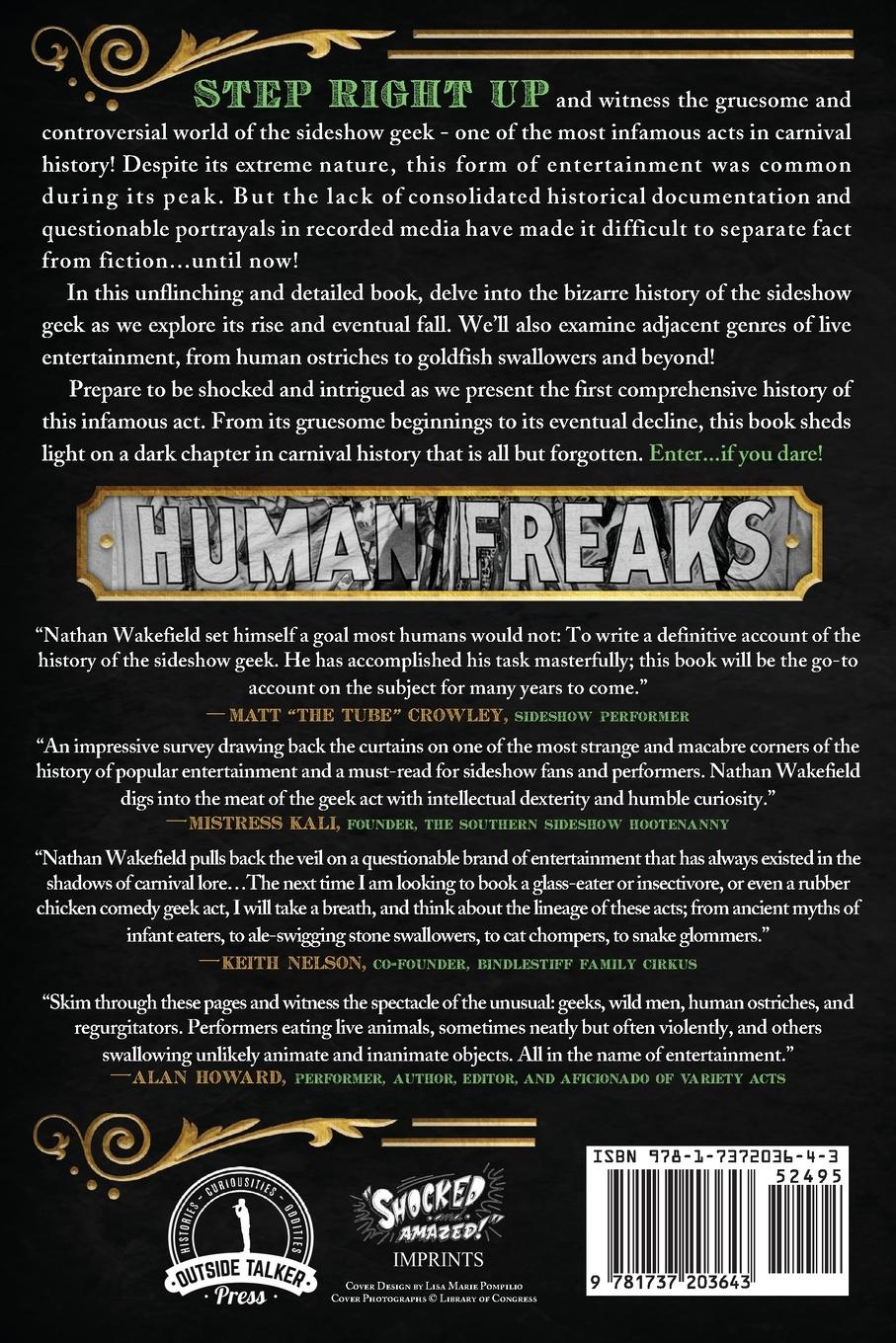 Rückseitencover The Rise and Fall of the Sideshow Geek