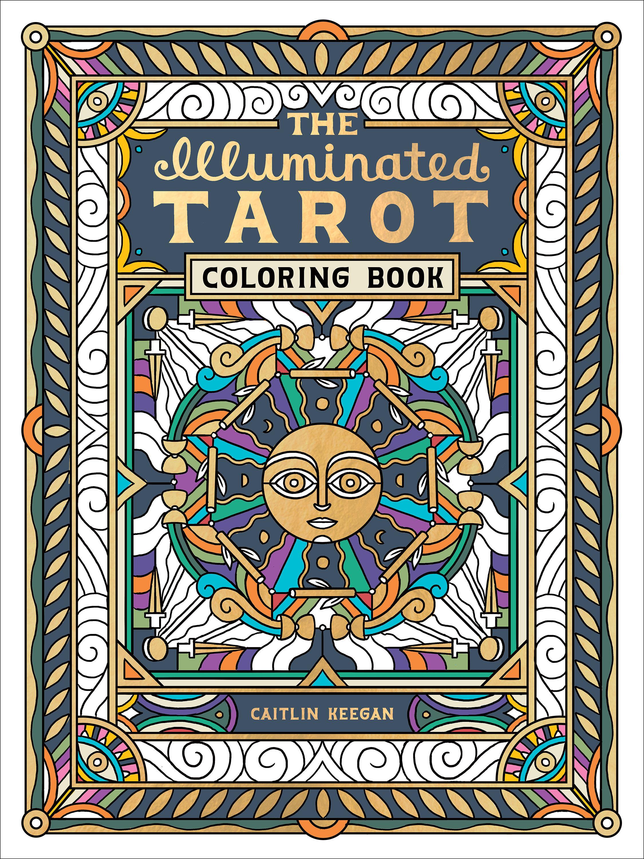 Vorderes Coverbild The Illuminated Tarot Coloring Book