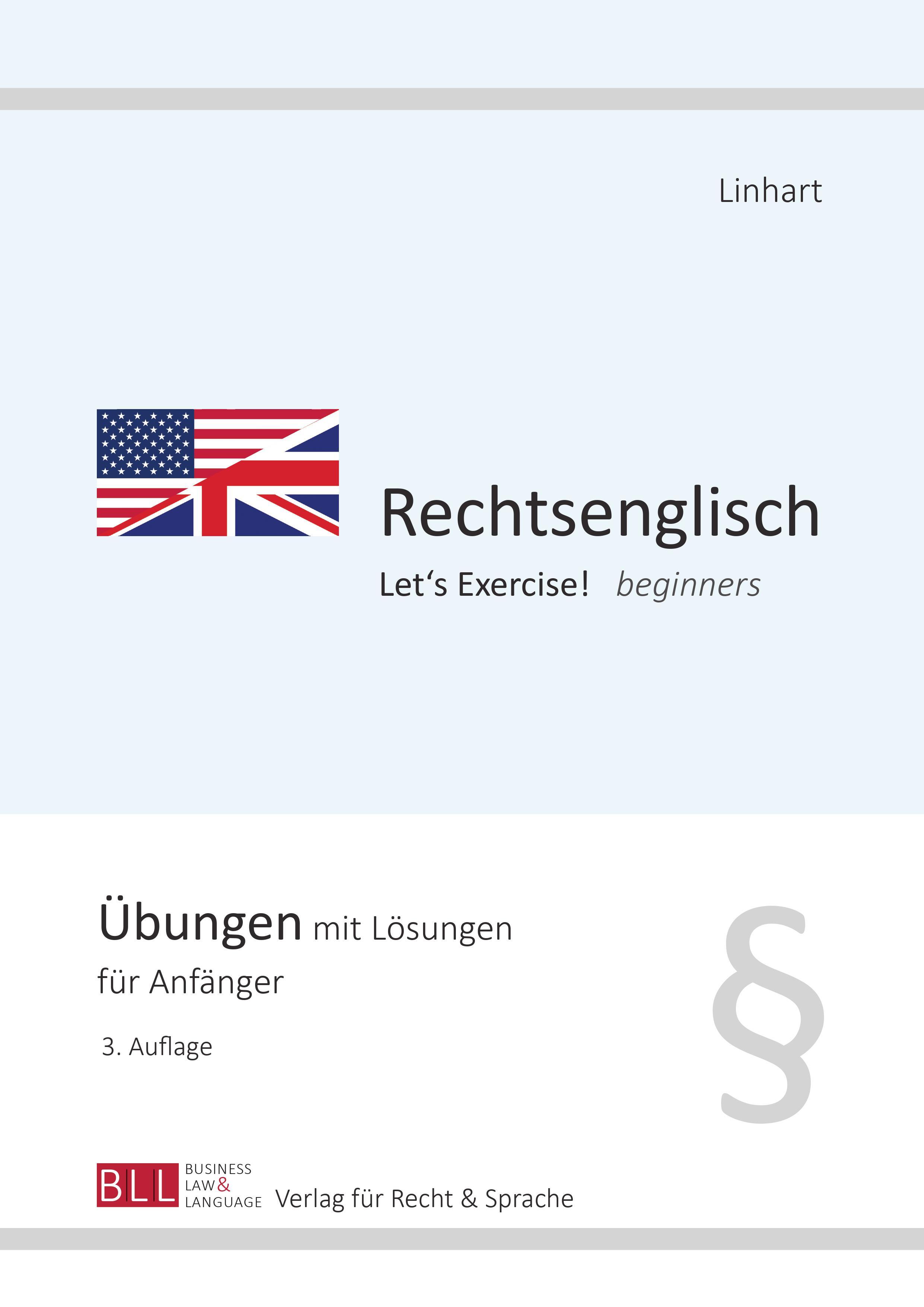 Vorderes Coverbild Rechtsenglisch I - Let's Exercise! beginners