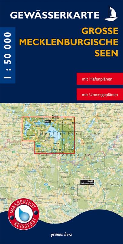 Vorderes Coverbild Gewässerkarte Große Mecklenburgische Seen