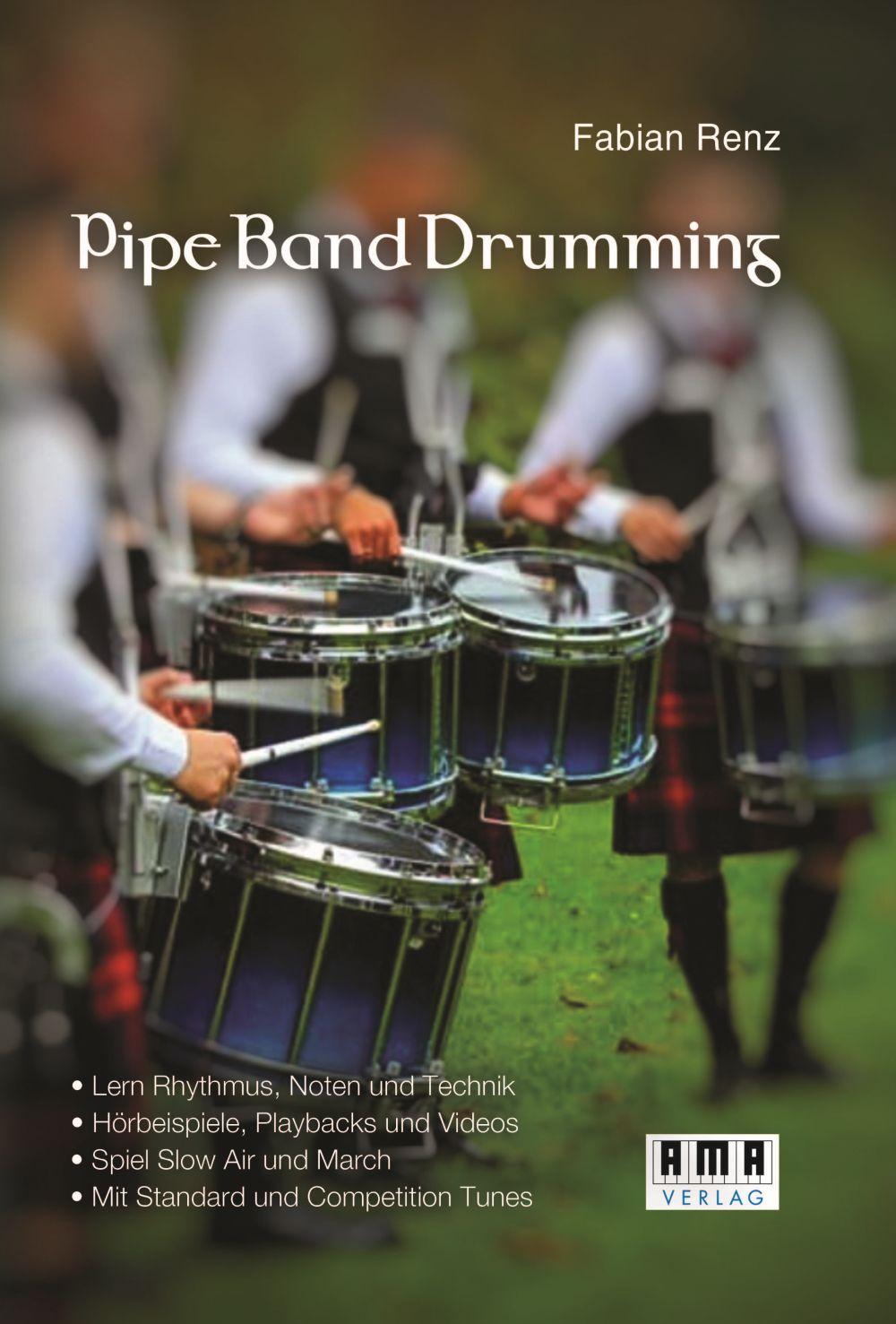 Vorderes Coverbild Pipe Band Drumming